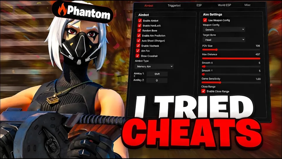 Shooting through Walls with Fortnite Cheats... ( Crazy Win 👀)